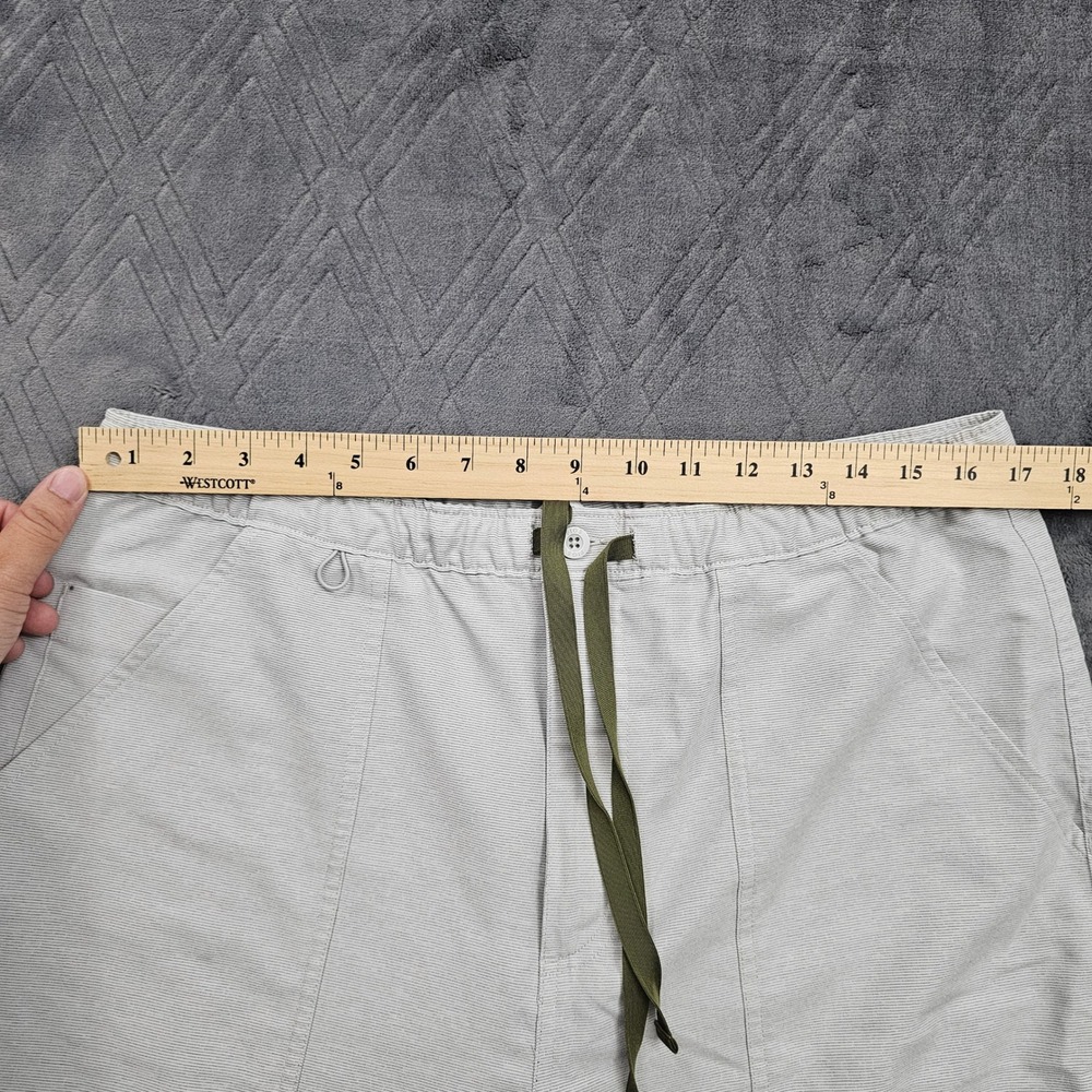 Figs Scrub Set Mens L Leon Top XL Cairo Cargo Pants Light Gray Stripe Technical - Picture 13 of 14